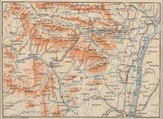 New York CATSKILL MOUNTAINS. Old Antique Map.1909  