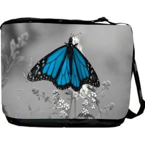  Rikki KnightTM Neon Blue Butterfly Messenger Bag   Book 