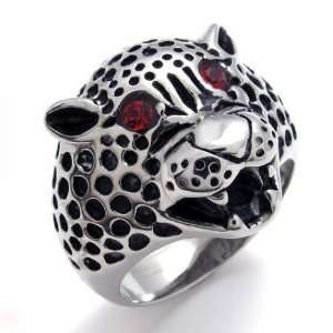   SZ14 75686 8 Titanium Leopard Ring for Men & Womans Fashion Size 8