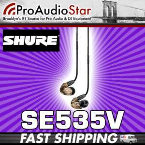 Shure SE535 SE535V Sound Isolating™ Earphones Ear Buds Bronze 