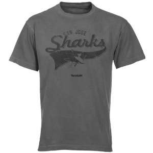  Reebok San Jose Sharks Whiplash Pigment Dyed T Shirt 