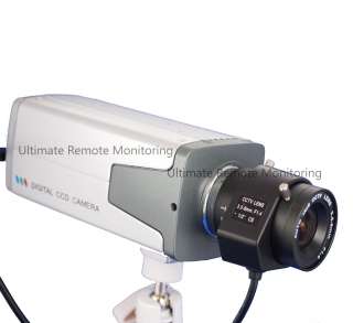 600TVL Sony CCD CCTV Box Color Camera 3.5 8mm W/power/B  