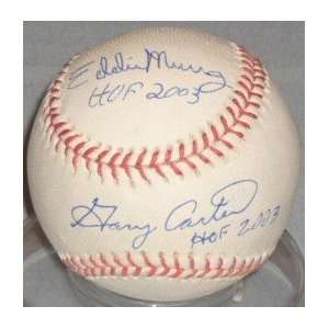 Eddie Murray Signed Baseball   & Gary Carter HOF   Autographed 