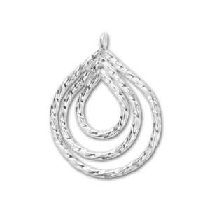  Hill Tribe Silver Twisted Teardrop Pendant Everything 