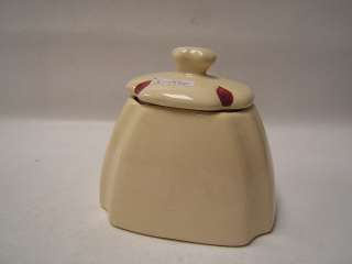 Purinton Pottery Half Canister Fruit red Vintage  