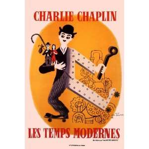 Modern Times Movie Poster (11 x 17 Inches   28cm x 44cm) (1936) French 