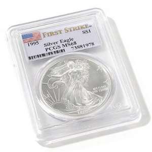  1995 Silver American Eagle First Strike PCGS MS68 Sports 