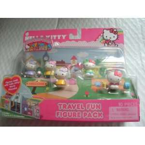  Hello Kitty World Travel Fun Figure Pack Toys & Games