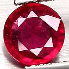 charming 1.48 ct. round * Blood Red RUBY * natural
