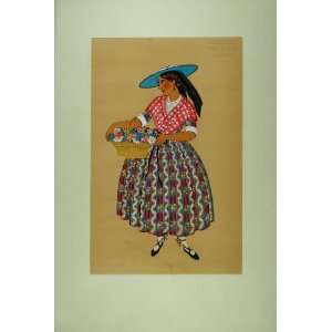   Seller Costume Dress Menton   Orig. Print (Pochoir): Home & Kitchen
