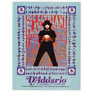  1996 Joe Satriani DAddario Guitar Strings Print Ad (Music 
