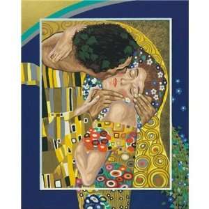  The Kiss by Gustav Klimt Paint by Number Kit: Toys & Games