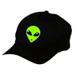  Green Alien Printed Baseball Cap Black: Everything Else