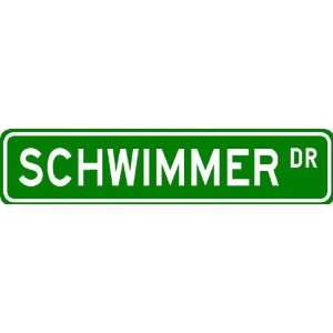  SCHWIMMER Street Sign ~ Personalized Family Lastname 