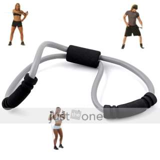 Exercise Resistance Bands Latex Tubes Chest Pull f Yoga  