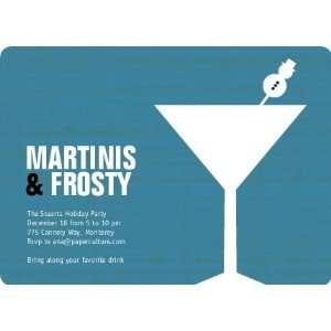  Snowman Martini Holiday Party Invitations Health 