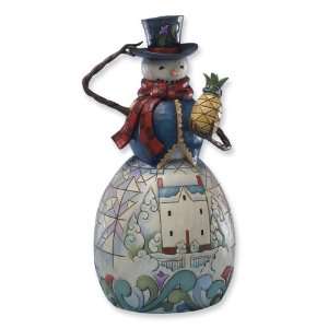   : Jim Shore Heartwood Creek Snowman With Pineapple Figurine: Jewelry