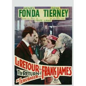  The Return of Frank James   Movie Poster   27 x 40 Inch 