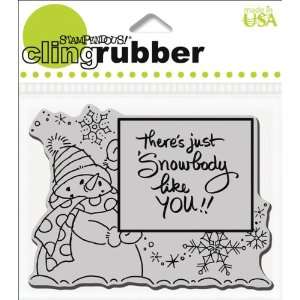   Christmas Cling Stamp, Snowbody Frame   899041 Patio, Lawn & Garden