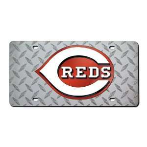  Cincinnati Reds Diamond License Plate Laser Tag Sports 