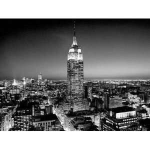  Empire State Building At Night by Henri Silberman. Size 