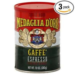 MEDAGLIA DORO Coffee, 10 Ounce (Pack of 3)  Grocery 
