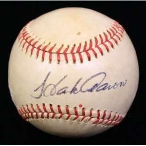  Hank Aaron Signed Baseball   Vintage Oal Jsa Sports 