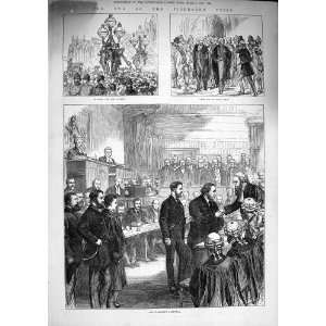  1874 Tichborne Trial Claimant Court Judge Jury Scene