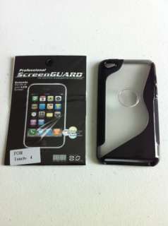 BLACK TPU GEL SKIN CASE COVER FOR IPOD TOUCH 4TH GEN   