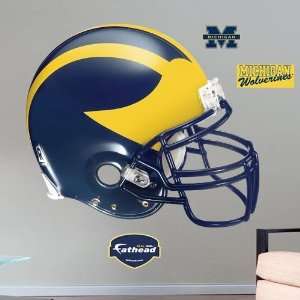   : Michigan Wolverines Helmet Fathead Wall Sticker: Sports & Outdoors