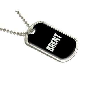 Brent   Name Military Dog Tag Luggage Keychain