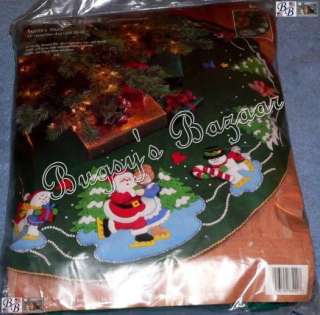 Bucilla SKATER’S WALTZ Felt Christmas Tree Skirt Kit  