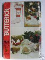 Vintage Butterick Christmas Pattern #4524 Stocking Elf  