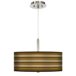  Sorrel Stripes 16 Wide Giclee Pendant Light