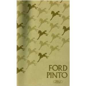  1975 FORD PINTO Owners Manual User Guide Automotive
