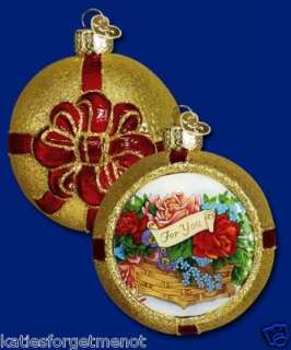 FOR YOU FLOWERS I.A. OLD WORLD CHRISTMAS ORNAMENT 96063  