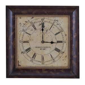  Baer Antique Style Square Wall Clock