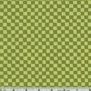  45 Wide Michael Miller Clown Check Key Lime Fabric By 