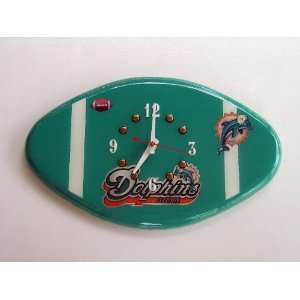  MIAMI DOLPHINS FOOTBALL WALL CLOCK: Everything Else