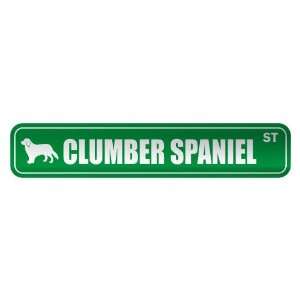 CLUMBER SPANIEL ST  STREET SIGN DOG