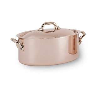 World Cuisine Copper Oval Stew Pan, 5.0 Qts. [World Cuisine]:  
