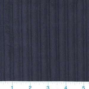  56 Wide Thick/Thin Wale Washed Corduroy Navy Fabric By 