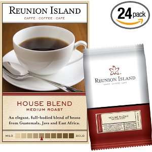 Reunion Island House Blend Ground Coffee, 2.5 Ounce Pouches (Pack of 