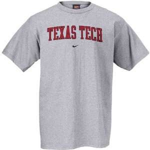  Nike Texas Tech Red Raiders Ash Classic College T shirt 