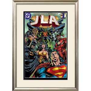  DC Comics   Justice League College Framed Poster Print 
