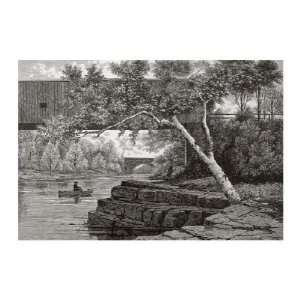  Passaic, Below Little Falls Jules Tavernier. 26.00 inches 