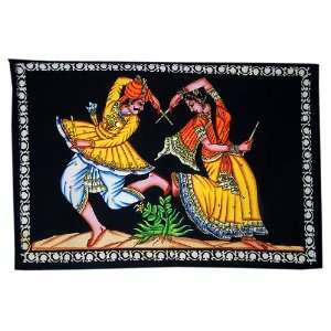  Indian Hand Crafted Painting with Vegetables Color Scene 