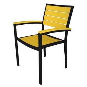 Poly Wood A200FABLE Euro Arm Outdoor Dining Chair (2 pack):  