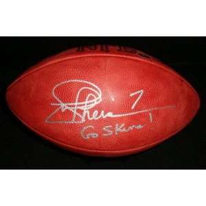  Autographed Joe Theismann Football