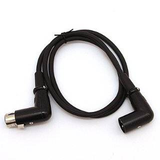   AUDIO   SARAX1   1 Right Angle XLR to XLR Straight Patch Cable